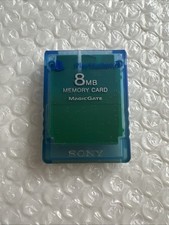 Carte Memoire 8MB Sony Playstation 2 PS2 officielle Bleu transparente