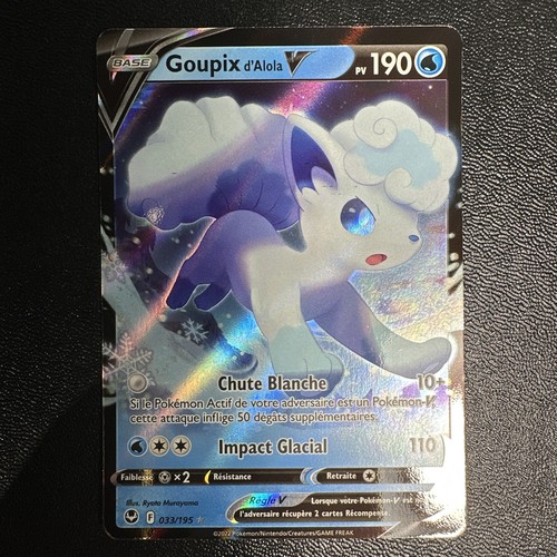 Carte pokemon goupix alola - carte, v