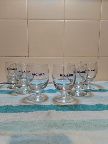 Verre ricard bistrot alcool - x6,