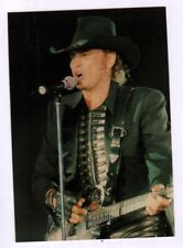 ARTIST / Singer Johnny HALLYDAY on Stage GUITAR & HAT period 1990