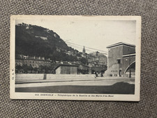 Old postcard Grenoble cable car of the Bastille and STÉ MARIE D EN HAUT