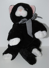Peluche doudou chat TIGER noir
