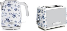 Laura Ashley Bouilloire 1,7L Ébullition Rapide + Grille-Pain 2 Tranches Décongél