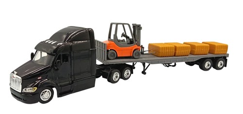 Peterbilt 387 remorque plateau - remorque,