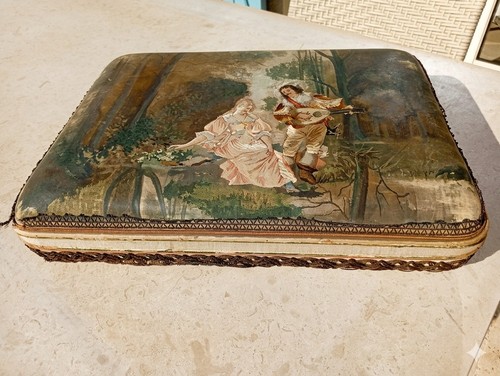 Ancienne boite gants - boite, à