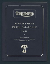 Triumph Pre-Unit 650 Duplex Twins 6T T110 T120 TR6 (1960) Parts Catalogue FV81
