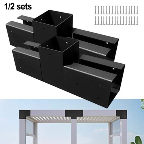 Supports pergola voies acier - 3,