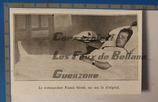 COMMANDANT FRANCO BLESSE LIT