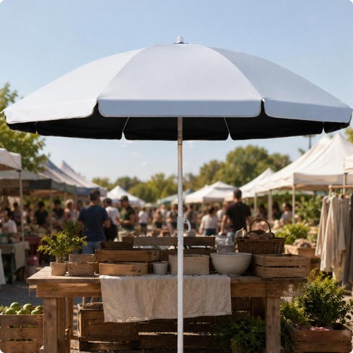 Parasol marché inclinable - parasol,