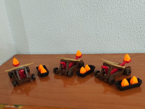 Playmobil catapultes - playmobil, x3