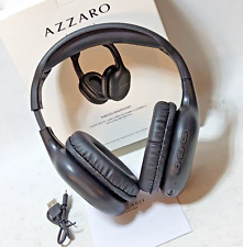 AZZARO Headphones Parfums Casque Bluetooth Wireless Black New open box on ear