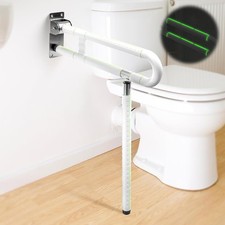 Barre Dappui Wc Handicapé,Poignée de Support Pliable Antidérapante,Acier INOX de