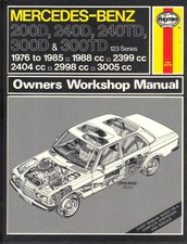 MERCEDES BENZ 200 D,240 D,240 TD,300D,300 TD,W123 DIESEL HAYNES MANUAL 1976-1985