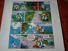 Sérigraphie Astérix Obélix le bouclier Arverne Uderzo Et Cetera Tache d'encre