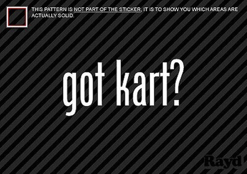 Got kart autocollant - kart,