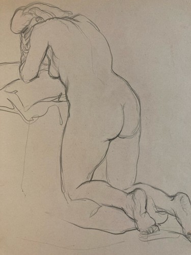 Beau dessin 1900 crayon femme - dessin,