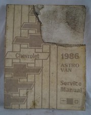 Manuel De Service De La Chevrolet Astro Van 1986