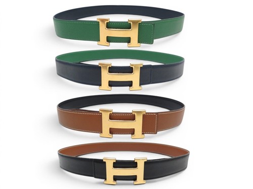 Ceinture hermes boucle dore - ceinture,