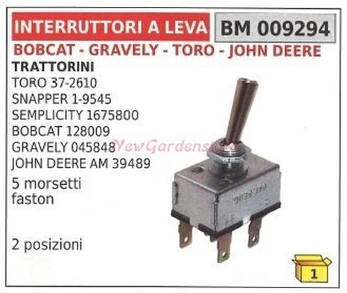 Interrupteur levier bobcat - À,