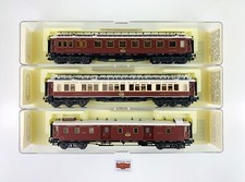 MP107 - TRIX EXPRESS H0 3390/1/2 - LOT OF 3 CARS WAGON BEDS EXPRESS EUROPEANS AC