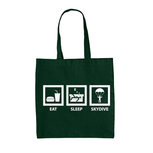 Eat sleep parachute toile - eat,