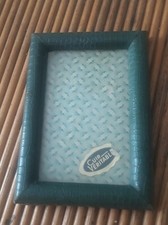 cadre-photo ancien en cuir de