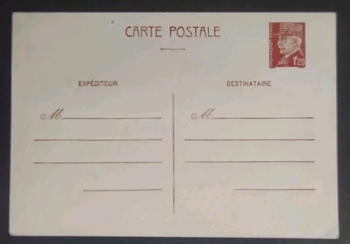Carte entier postaux pétain - postaux,