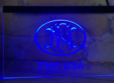 Enseigne lumineuse néon FNH USA FN Herstal Led pour armes à feu et magasins d...
