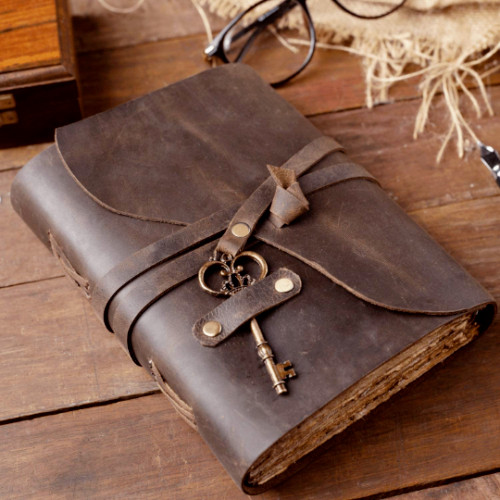 Journal cuir pur - en,