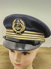 Casquette Marine Nationale commandant INDO post WW2 french navy officer cap FNFL