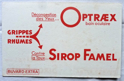 Buvard optraex yeux sirop - buvard,