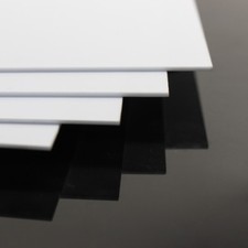 4pcs 1.5mm Thick 200mm x 250mm ABS Styrene Sheets White Model Architectural