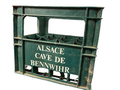 Ancienne caisse trou porte - caisse, a