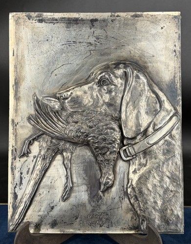 Plaque chasse signée g - plaque, g.g