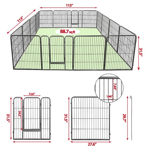 Panels 32inch dog pen - panels,