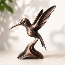 Statue Colibri Effet Bronze