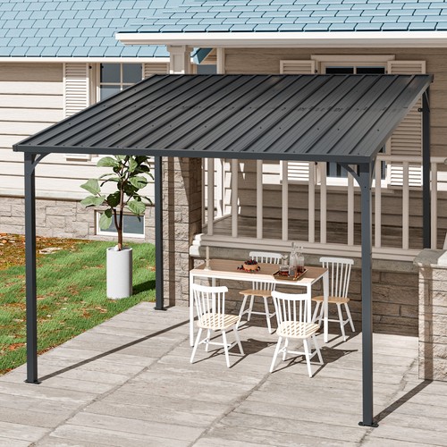 X10 outdoor pergola metal - 8'x10',