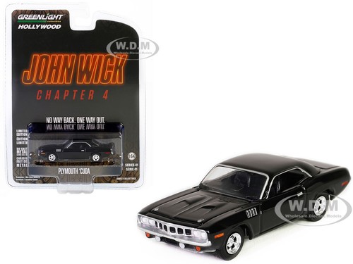 Plymouth barracuda black john - plymouth, "john