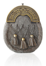 Cantle Celtique Escarcelle Antique Aesthetic Vintage Écossais Cuir Kilt Wallet