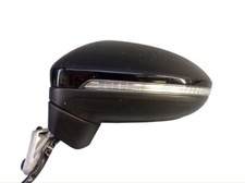 Exterior mirror electric left Deepblack LC9X for VW TOURAN (5T1) 041120
