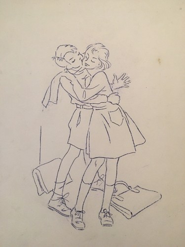 Lot dessin triptyque au - triptyque,