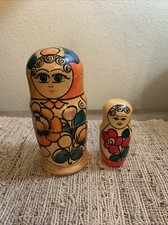 2 Vtg POUPEE RUSSE MATRIOCHKA