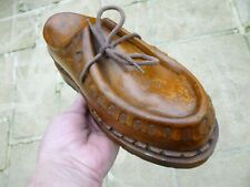 PARABOOT TYPE SHOE ADVERTISING LEATHER FAKE POLYURETHANE FOAM MAGAZINE