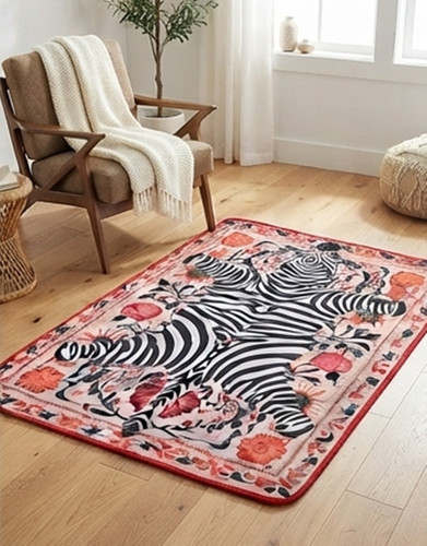 Tapis zèbre fait main - tapis, à