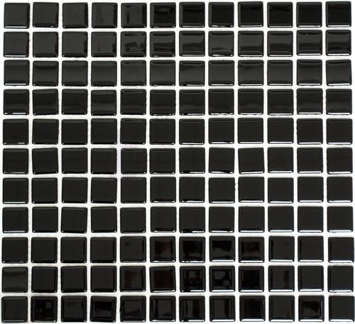 Pâte verre uni noir - de, miroir