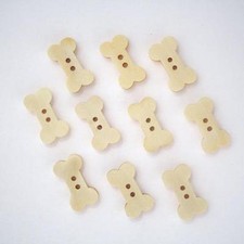Boutons Os en Bois Naturel -