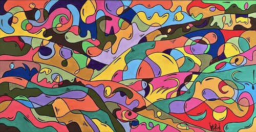 Tableau peinture abstraite