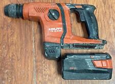 HILTI TE 6-A36 36V CORDLESS ROTARY HAMMER DRILL W/ 5.2AH BATTERY- USED.