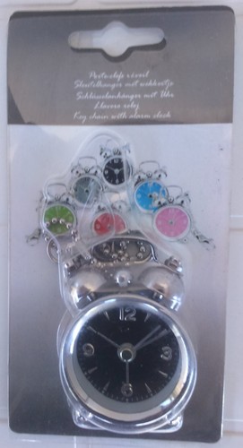 Porte clé horloge - porte-clé, horloge/réveil