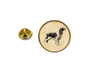 pins pin badge pin's metal avec pince papillon chien epagneul breton